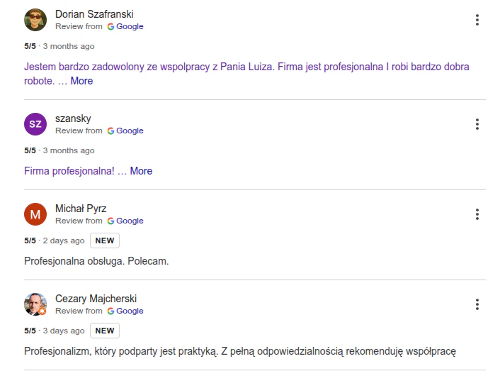 Opinie GoAUDIT w Google